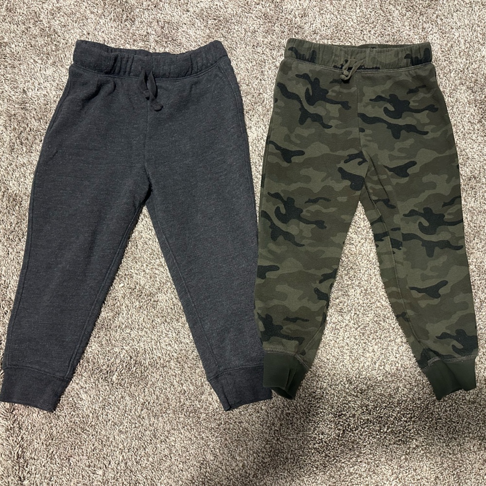 Kids Jogger Pants Set - Charcoal, camo, black